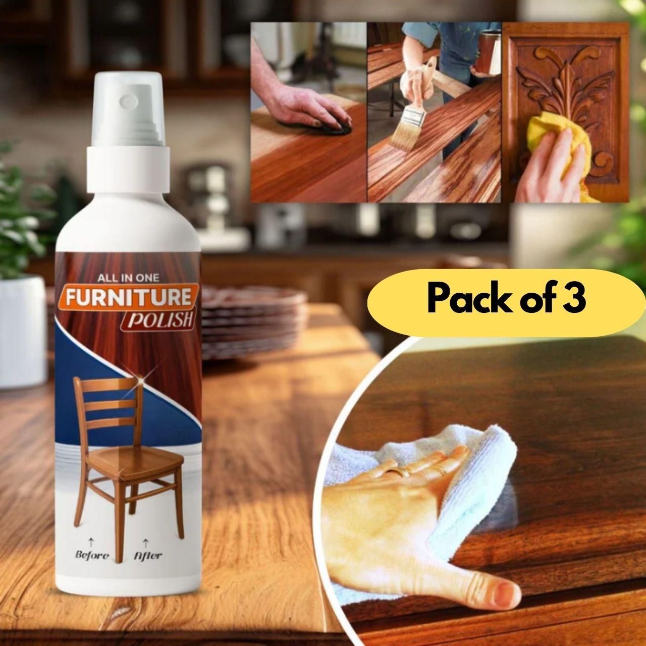 JS Enterprise™ All In One Furniture Polish 450 grm Pack of 3