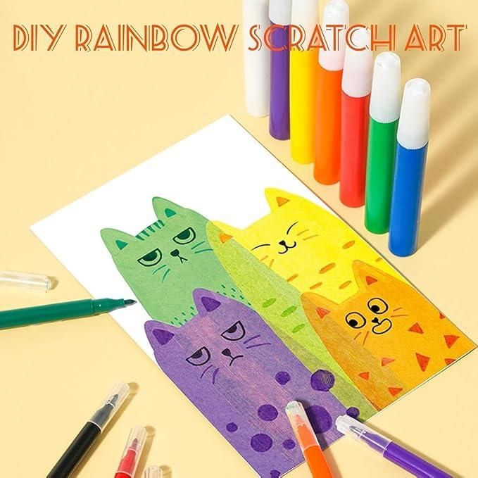JS Enterprise™ Rainbow Dot Painting Art Kits