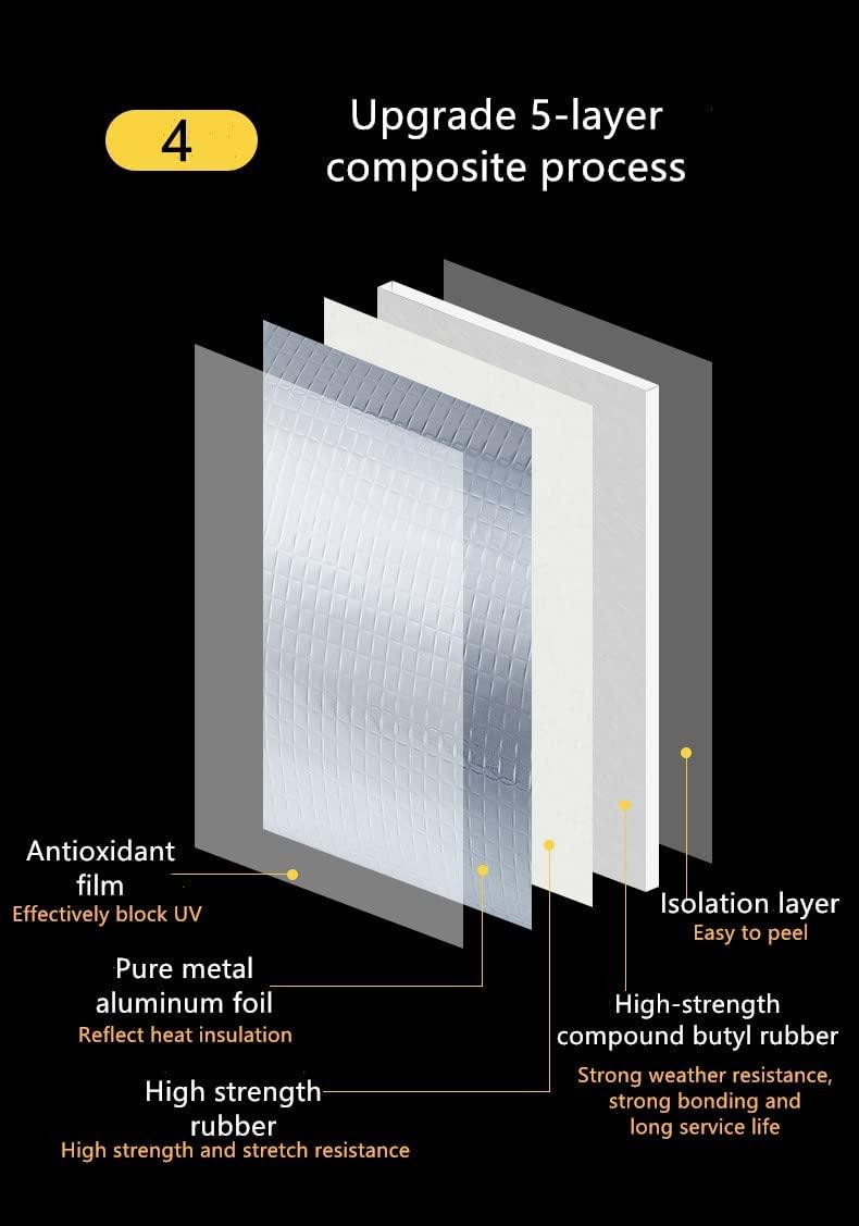 JS Enterprise™ Aluminium Foil Waterproof Sealan Foil Tape