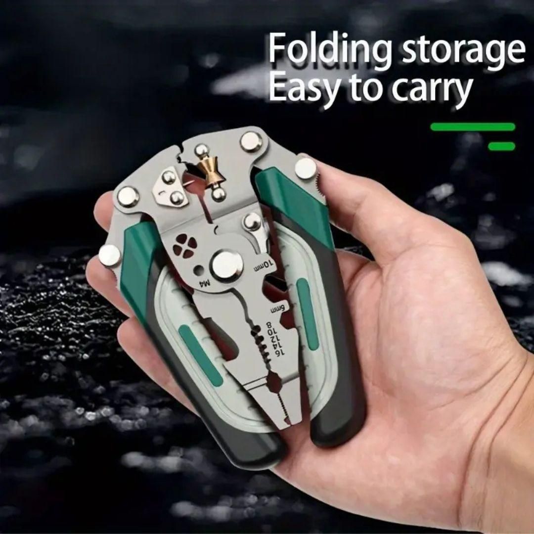 JS Enterprise™ Foldable Multi-Tool Pliers for Electricians (Pack of 1)