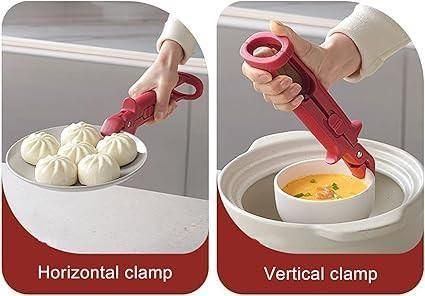 JS Enterprise™ Pot Pan Gripper Tongs Anti Scalding Clip for Commercial