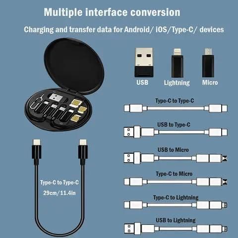 JS Enterprise™ Fast Charging Travel Cabel Set