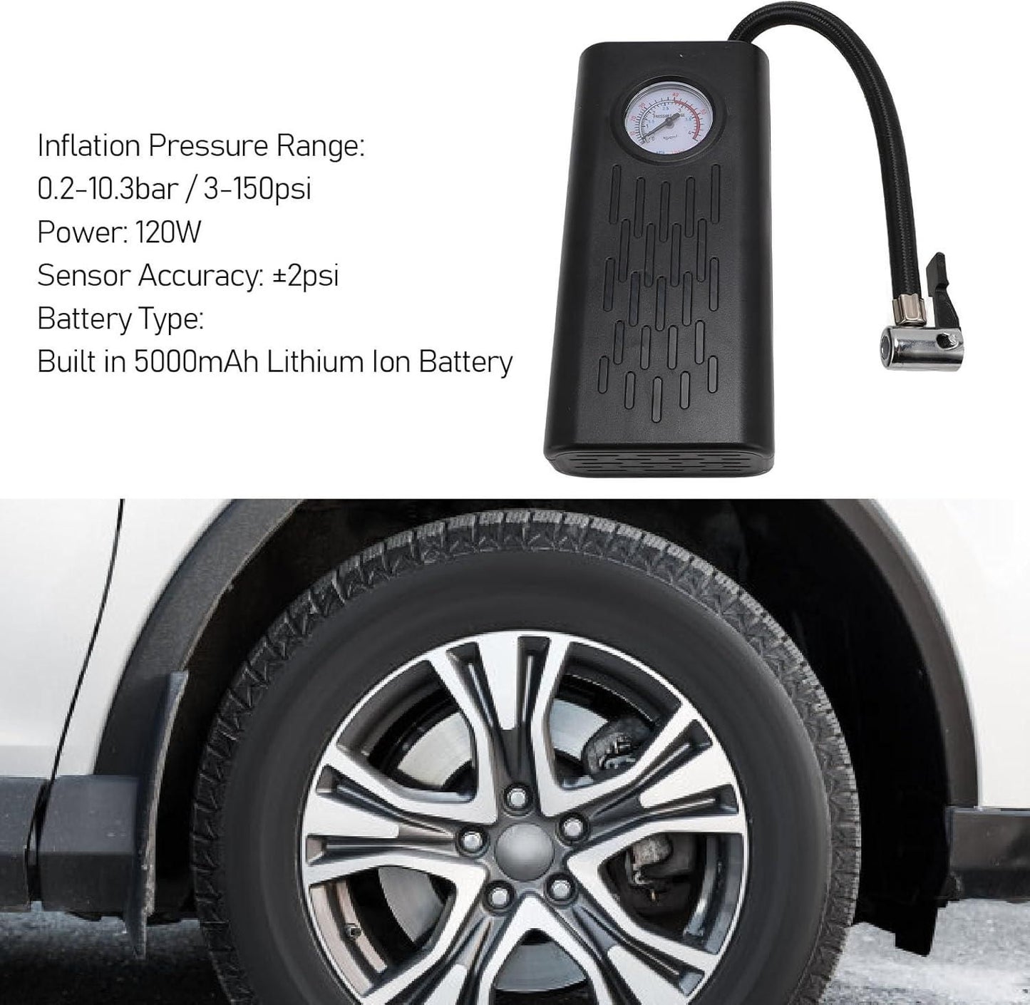 JS Enterprise™ Portable Air Compressor Tire Inflator