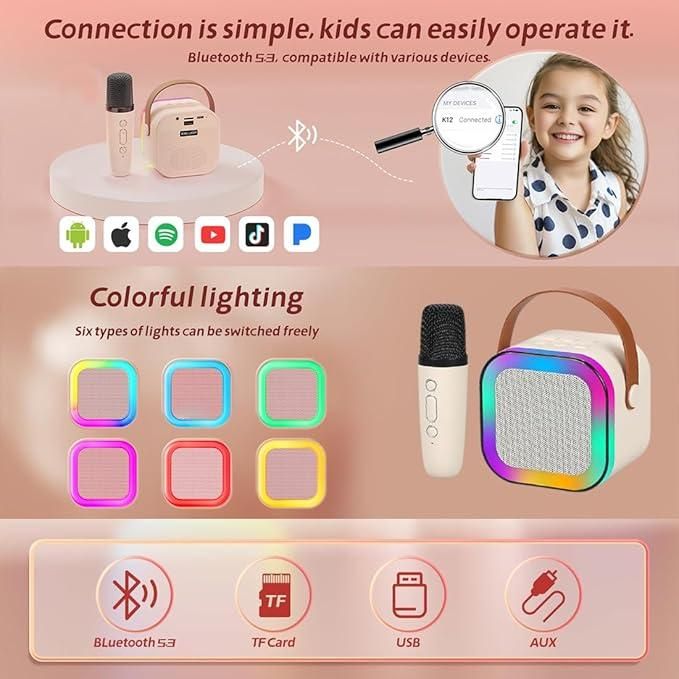 JS Enterprise™ Bluetooth Karaoke Speaker with Microphone