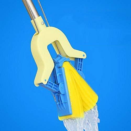 JS Enterprise™ Mop Folding Squeeze Sponge Mop, Stainless Steel Rod-Rubber, Can Expand Cotton Absorbent Mop, Mop Floor Cleaning