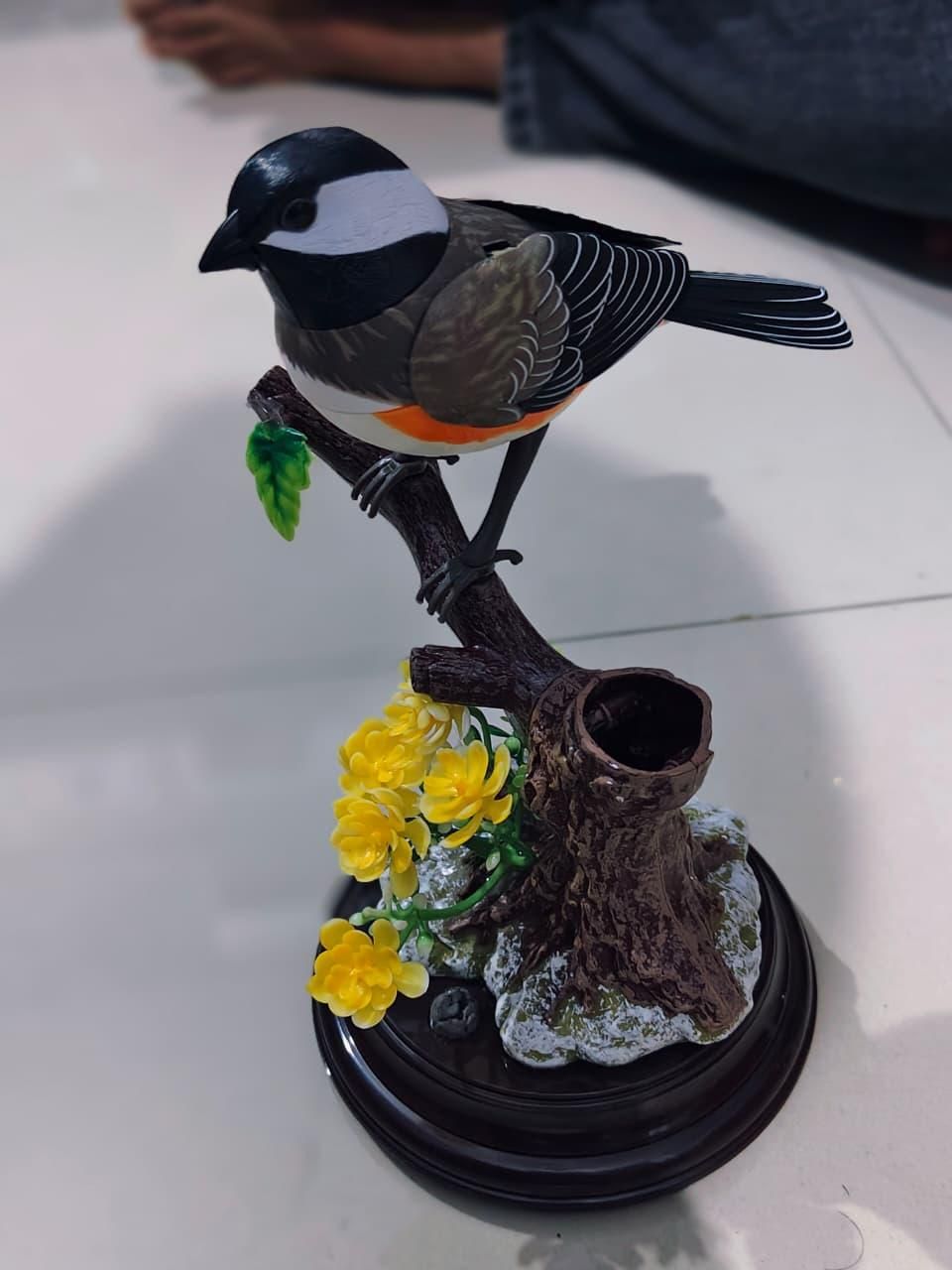 JS Enterprise™ Birds Can Move - Pen Holders Pets Chirp for Home Decoration