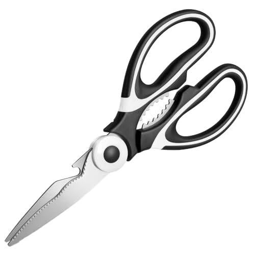 JS Enterprise™ Multifunction Kitchen Scissors - Chicken Bone Meat Vegetable Cutter Nutcracker Bottle Openers Tools, 1 Pcs