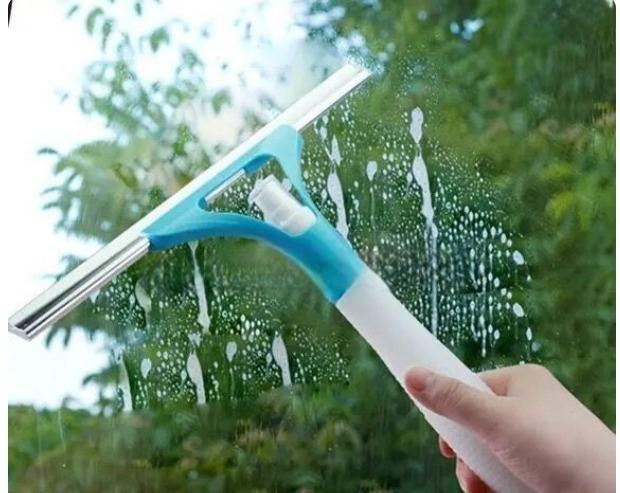 JS Enterprise™ Rubber and Aluminum Wiper with Water Sprayer Tool