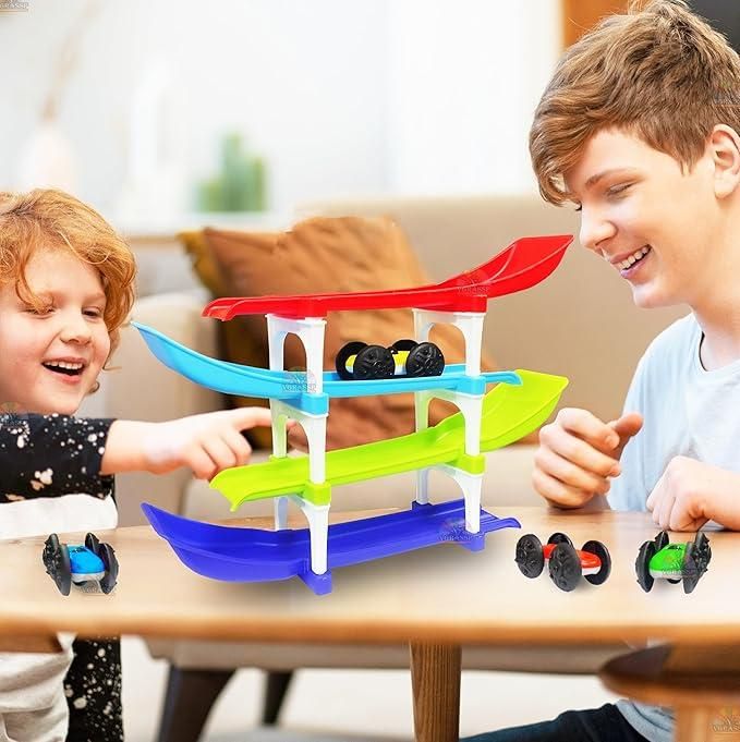 JS Enterprise™ Ramp Racer , Multi level Ramp Racing Car Toy Set