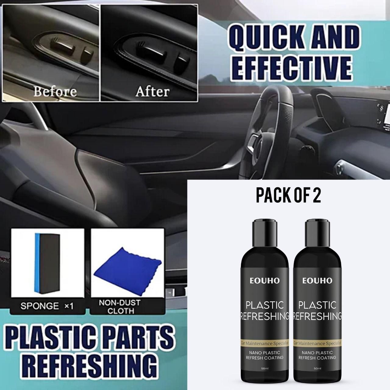 JS Enterprise™ OUHOE Plastic Revitalizing Coating Agent(Pack Of 2)