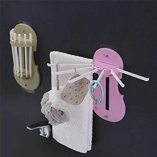 JS Enterprise™ 7-in-1 Multifunction Retractable Wall-Mounted Pull-Out Hanger Rack