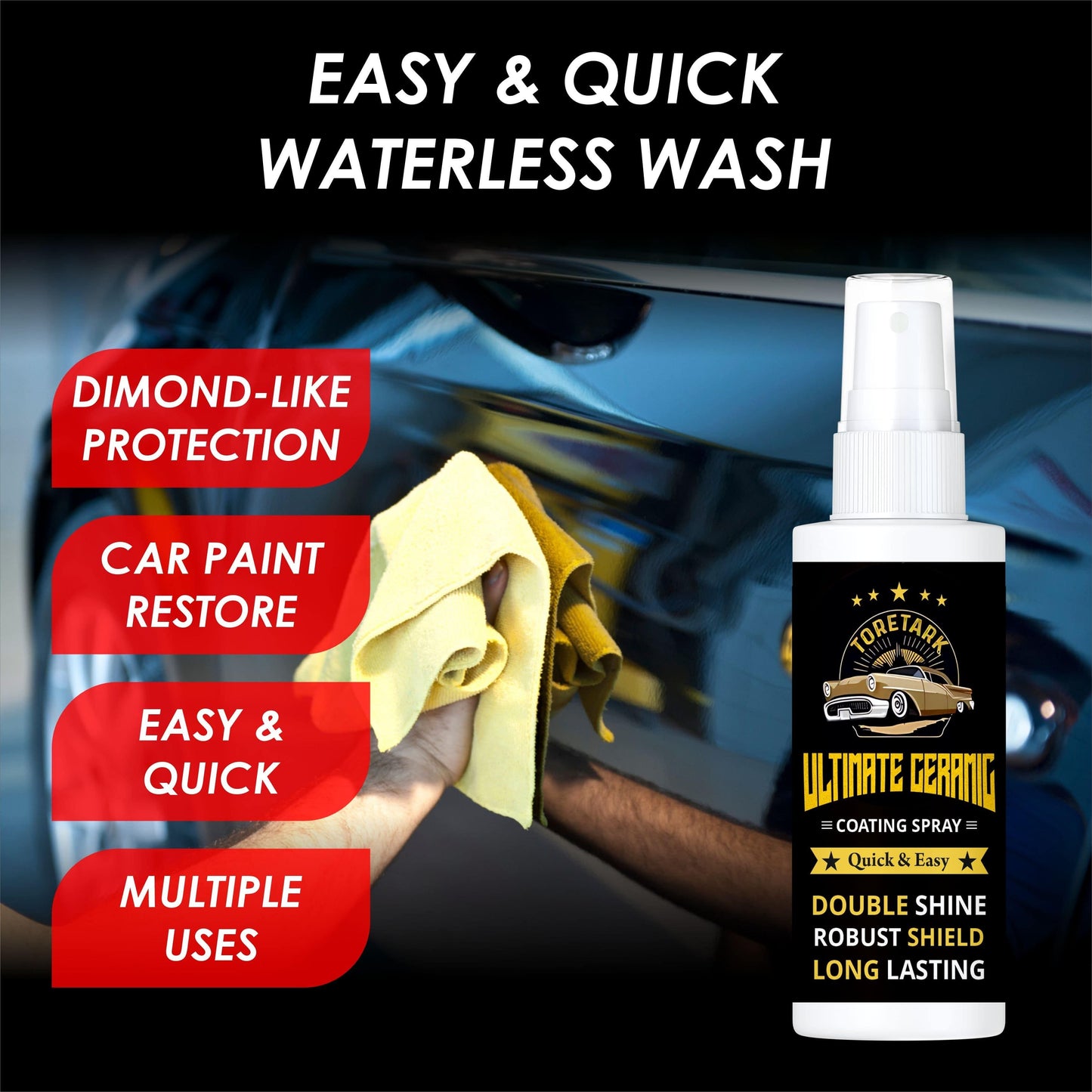 JS Enterprise™ Ultimate Ceramic Coating Spray 200 gm Pack of 2