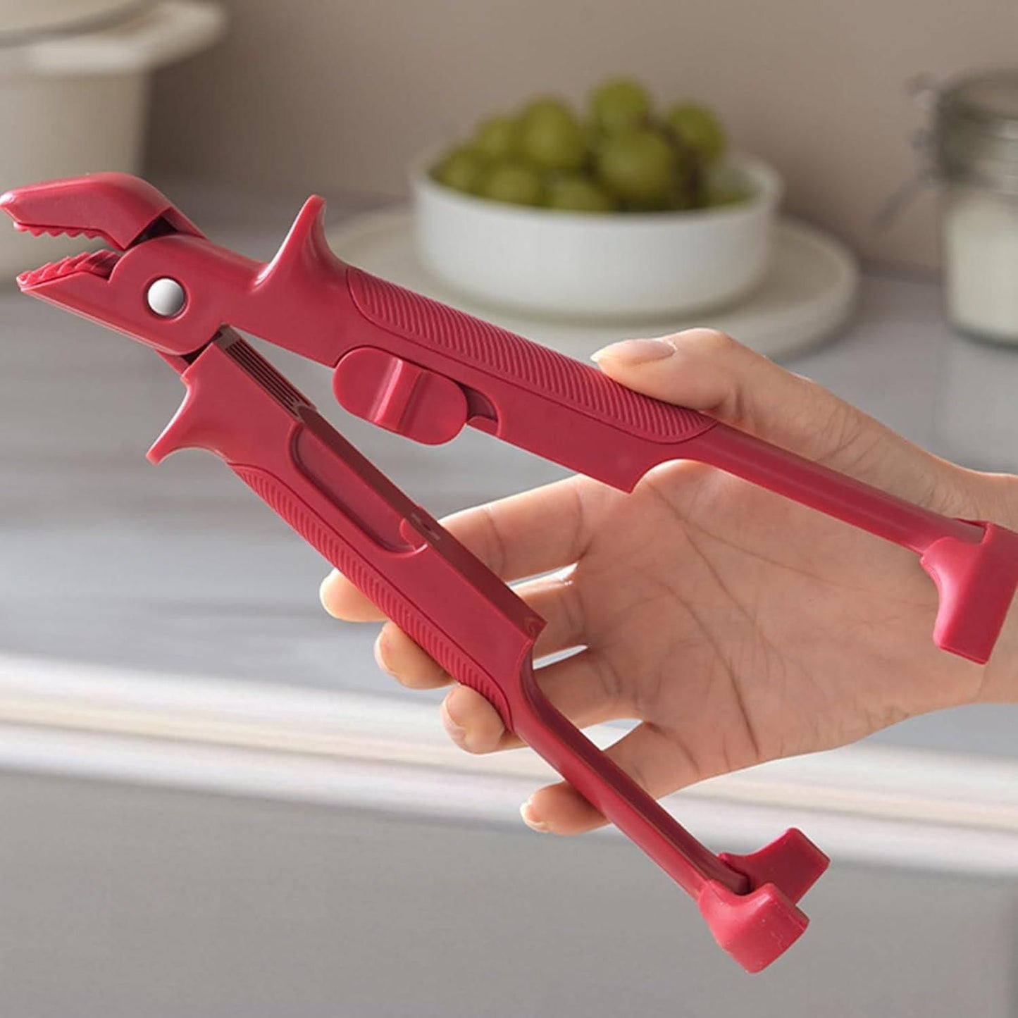 JS Enterprise™ Pot Pan Gripper Tongs Anti Scalding Clip for Commercial