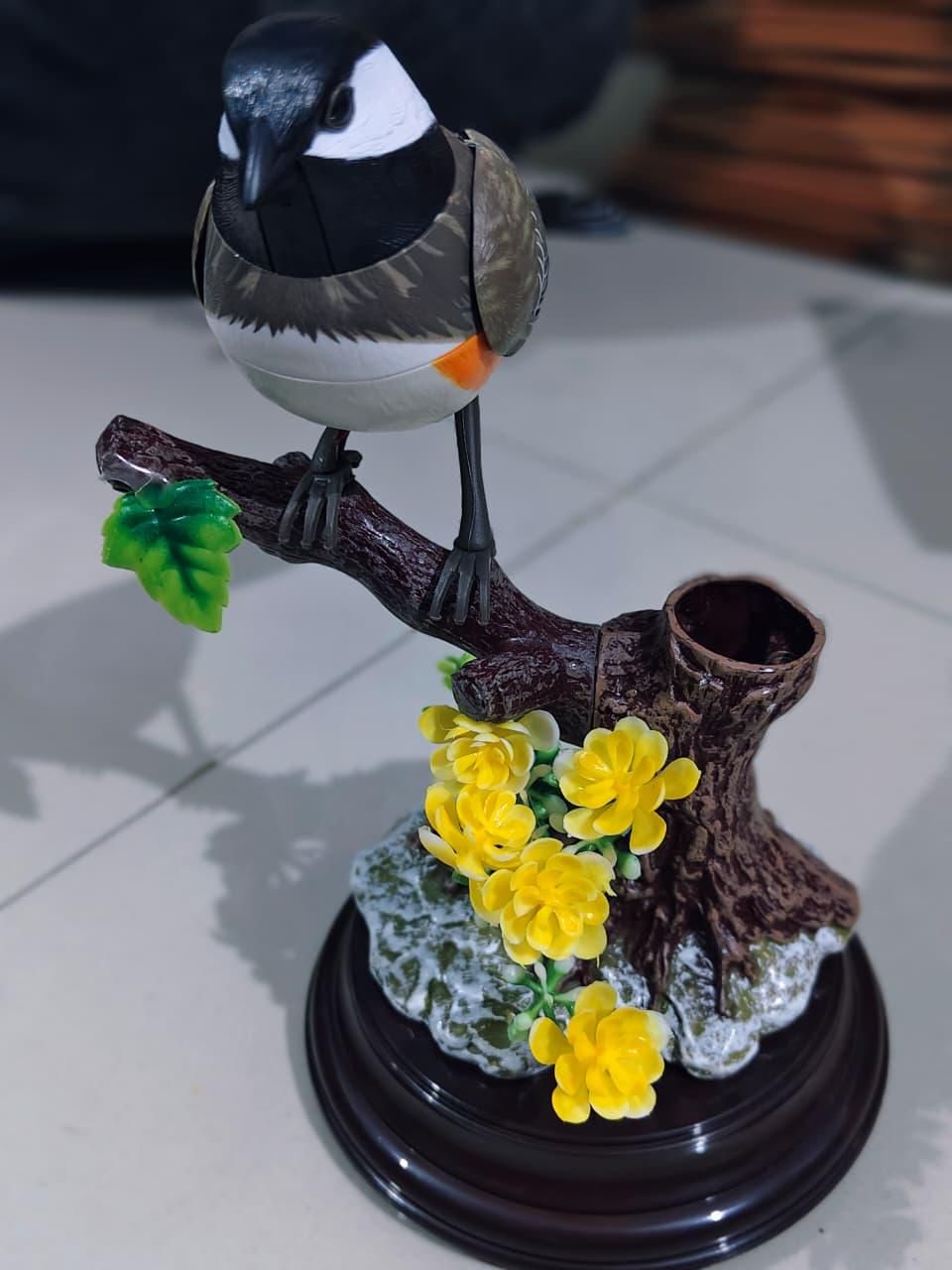 JS Enterprise™ Birds Can Move - Pen Holders Pets Chirp for Home Decoration