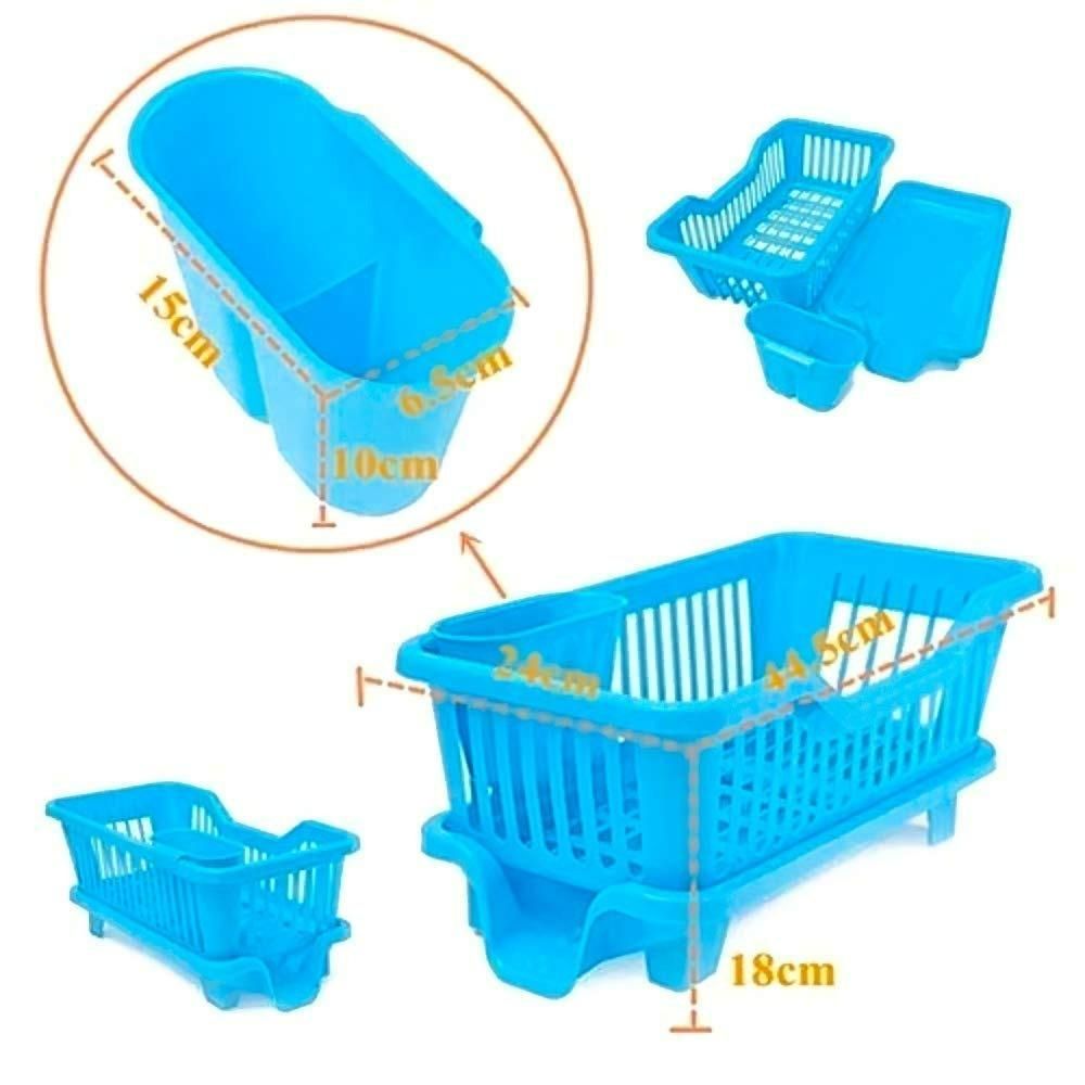 JS Enterprise™ 3 in 1 Kitchen Dish Drainer