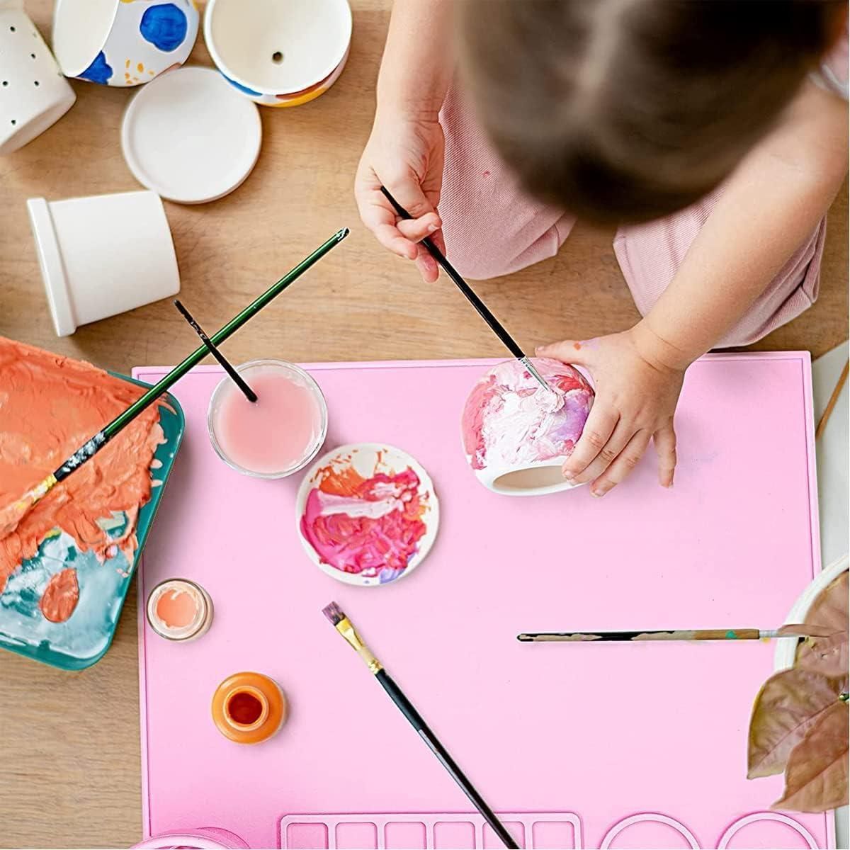 JS Enterprise™ Silicone Craft Mat for Painting Play Doh and Clay for Kids