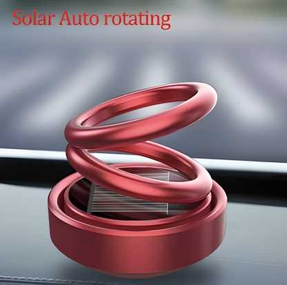 JS Enterprise™ Car/Room Air Freshener- Solar Power Rotating Car/Room Air Freshener Perfume, Long Lasting French Organic Fragrance