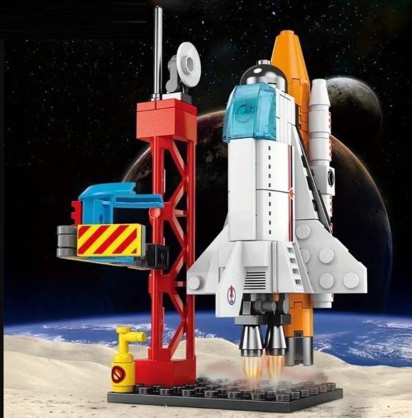 JS Enterprise™ DIY 8 in 1 Spacecraft Building Blocks for Kids