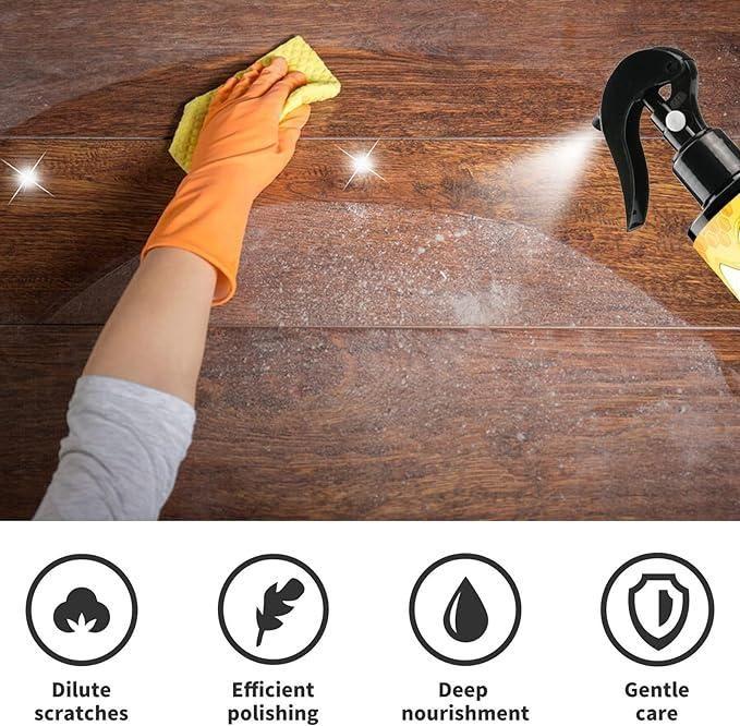 JS Enterprise™ Natural Micro-Molecularized Beeswax Spray, Furniture Polish and Cleaner for Wood(Pack of 2)