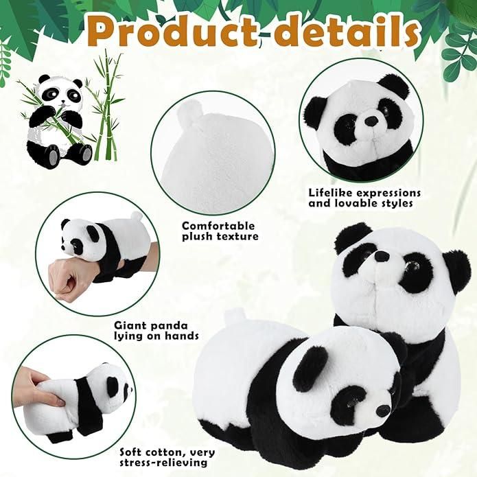 JS Enterprise™ Unisex Stuffed Animal Slap Bracelets Plush Panda