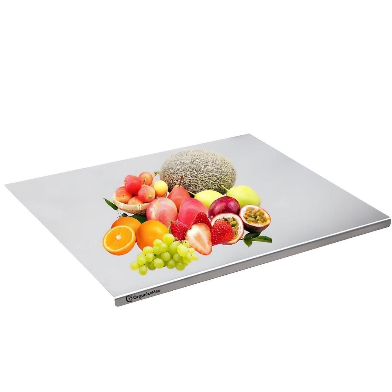 JS Enterprise™ Stainless Steel Chopping Board (35x31cm)
