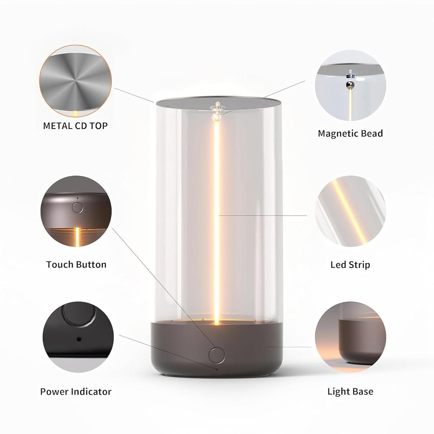 JS Enterprise™ Magnetic lamp light
