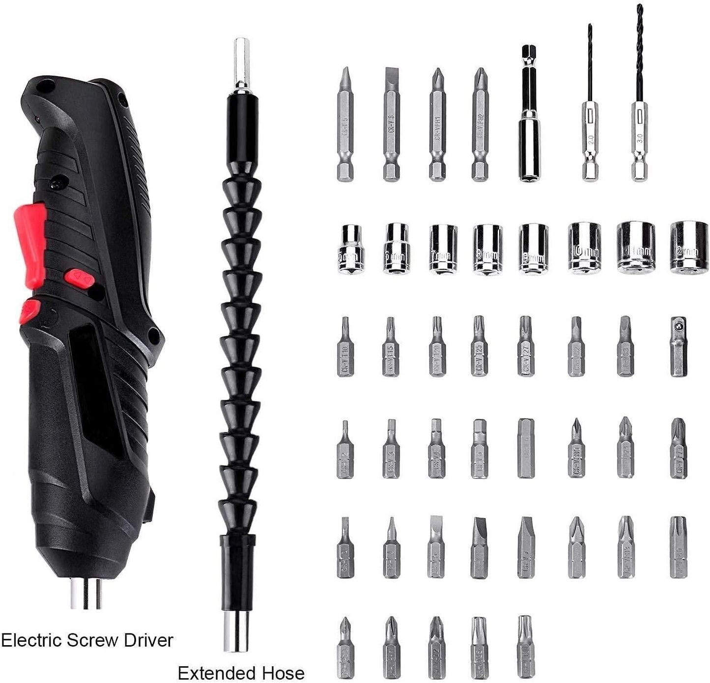 JS Enterprise™ Metal Electric Screwdriver with 47 pcs Screwdriver Bit Set