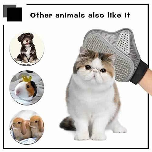 JS Enterprise™ Stainless Steel Pet Grooming Glove - Gentle Deshedding Brush