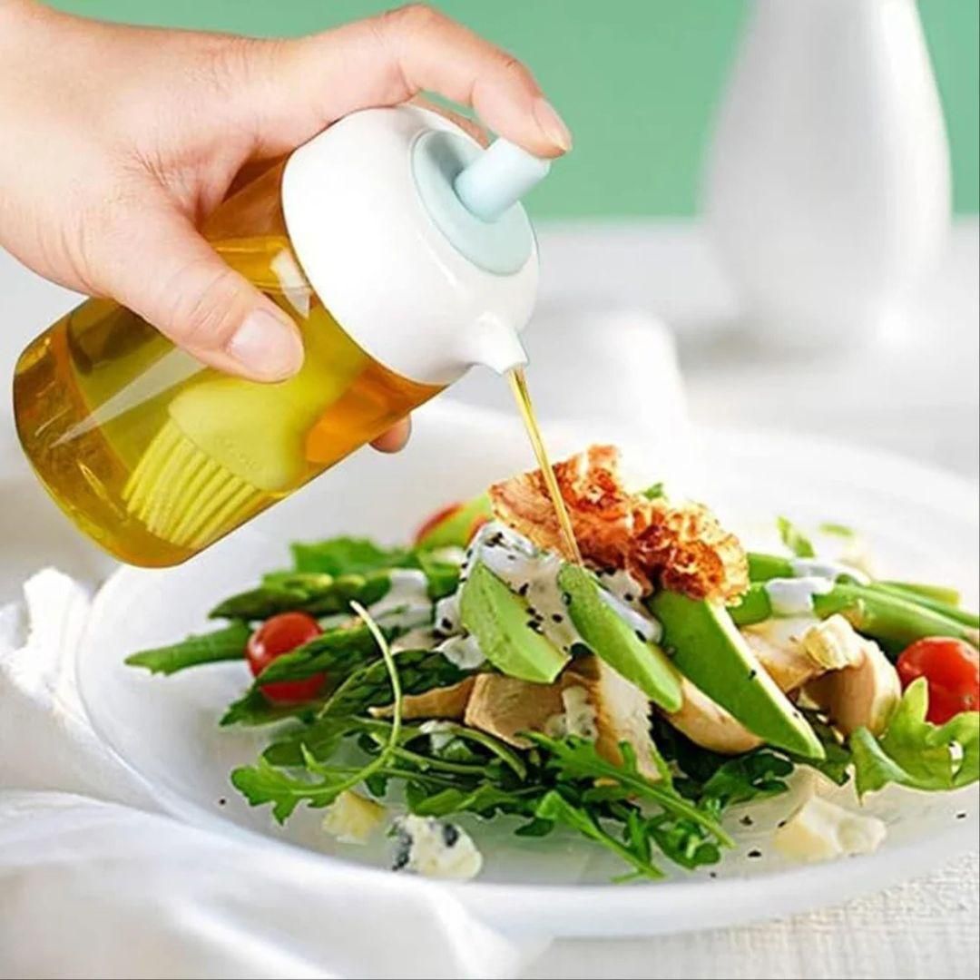 JS Enterprise™ Plastic 2 In 1 Oil Dispenser 250 ml