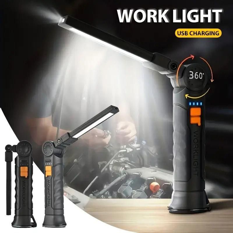 JS Enterprise™ Magnetic LED COB Light USB Rechargeable