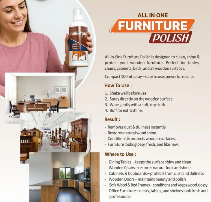 JS Enterprise™ All In One Furniture Polish 450 grm Pack of 3