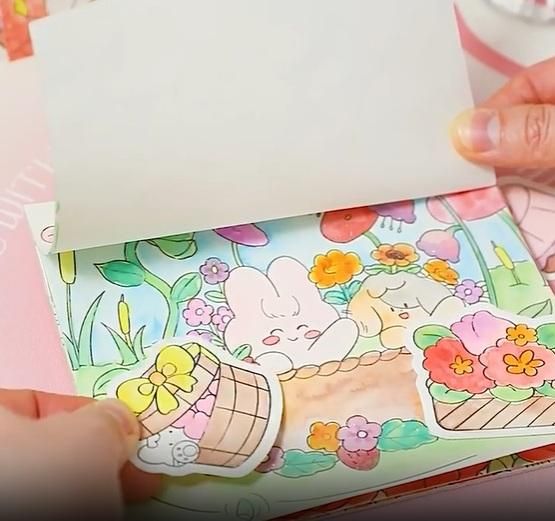 JS Enterprise™ Cartoon Art Coloring Painting Set for Kid's