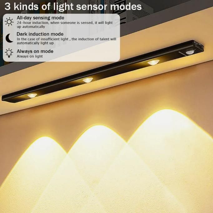 JS Enterprise™ LED PIR Motion Sensor Cabinet With USB Rechargeble