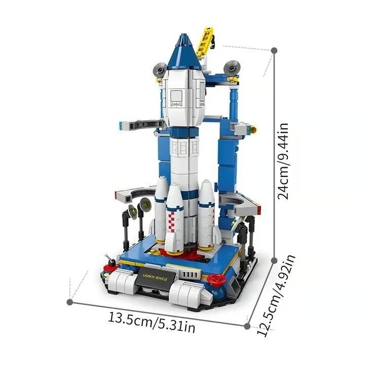 JS Enterprise™ DIY 8 in 1 Spacecraft Building Blocks for Kids