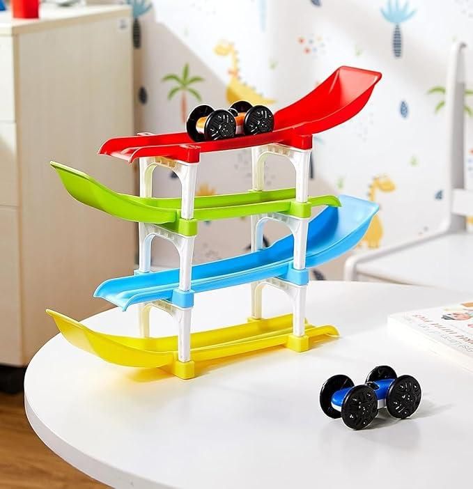 JS Enterprise™ Ramp Racer , Multi level Ramp Racing Car Toy Set