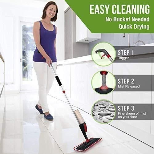 JS Enterprise™ Spray Mop - 360 Degree Handle Wet & Dry Microfiber Floor Spray Mop