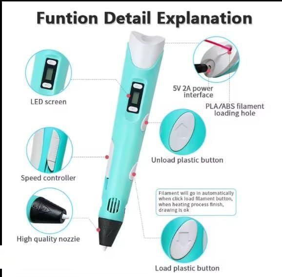 JS Enterprise™ 3D Printer Pen for Kids