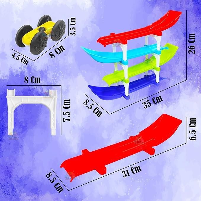 JS Enterprise™ Ramp Racer , Multi level Ramp Racing Car Toy Set