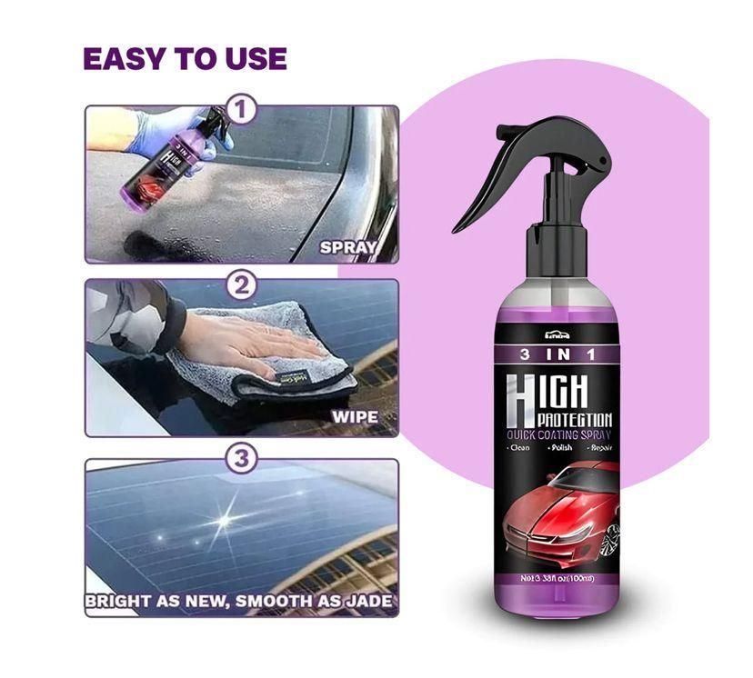 JS Enterprise™ 3 in 1 High Protection Coating Sprey (Pack of 2)