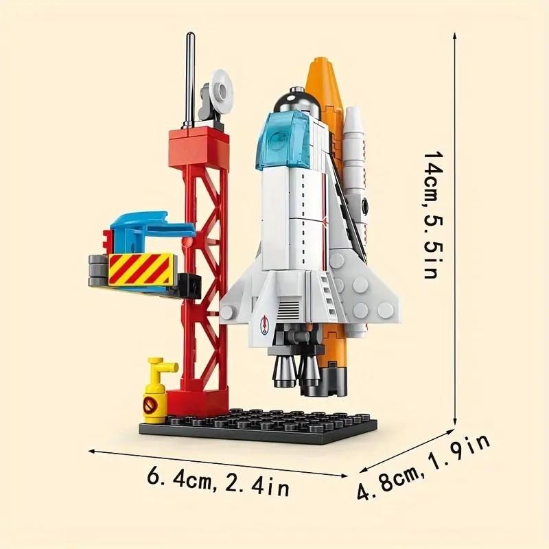 JS Enterprise™ DIY 8 in 1 Spacecraft Building Blocks for Kids