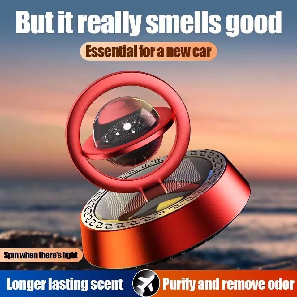 JS Enterprise™ Solar Energy Rotate Car Perfume Diffuser