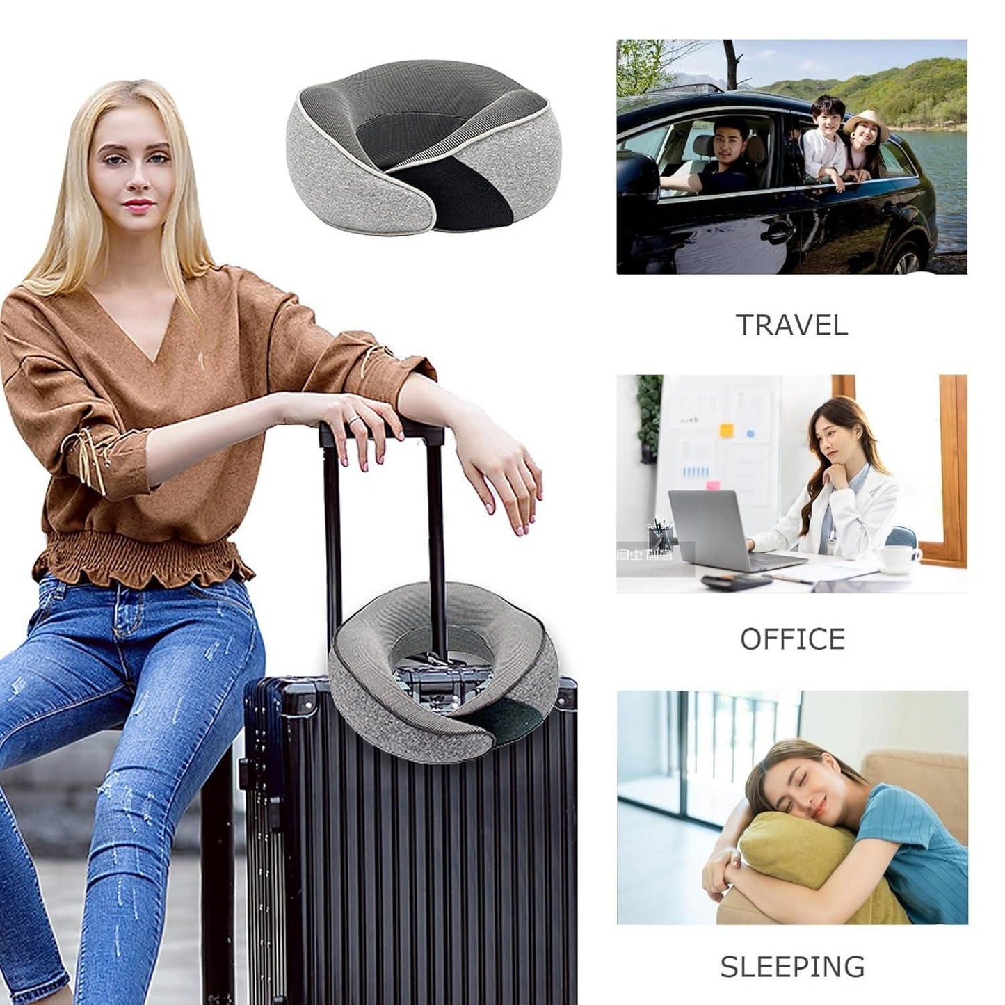 JS Enterprise™ Wander Plus Travel Neck Pillow