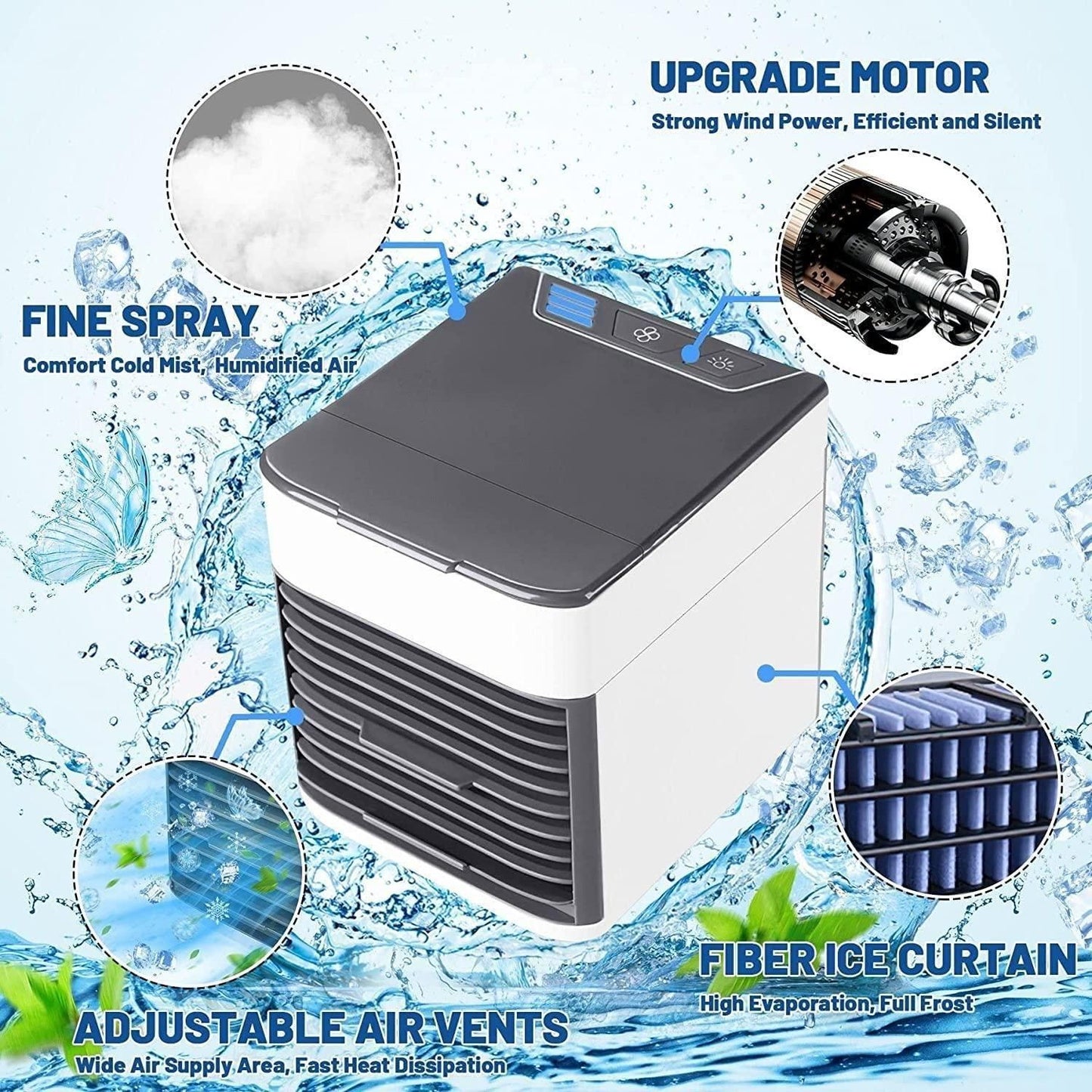 JS Enterprise™ Mini Air Conditioner Air Cooler