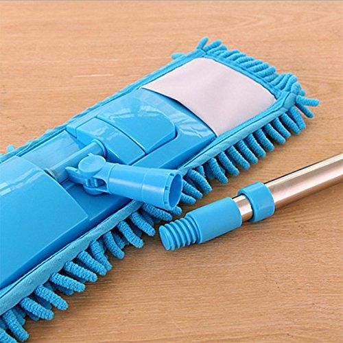 JS Enterprise™ Mop-Wet and Dry Cleaning Flat Microfiber Floor Cleaning Mop with Telescopic Long Handle Dry Mop