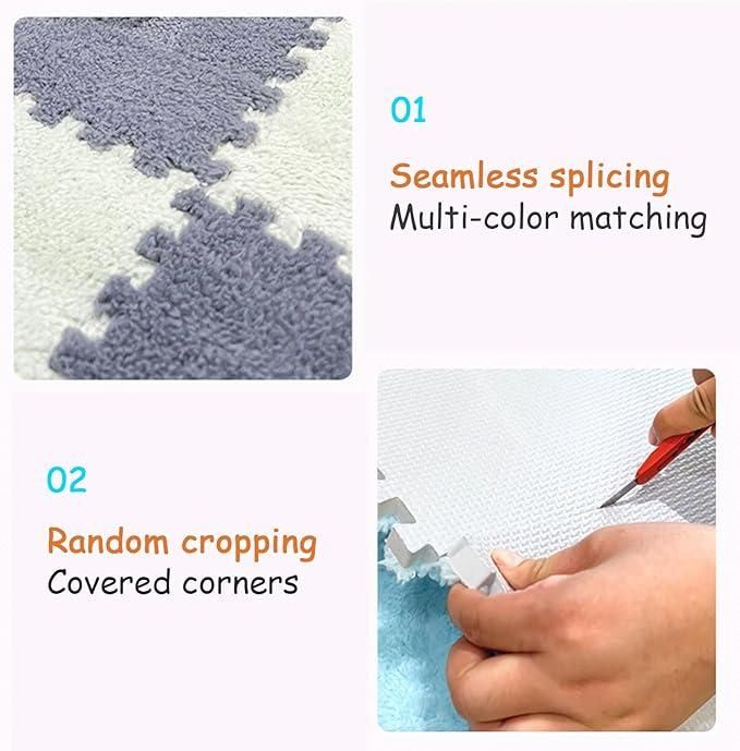 JS Enterprise™ Interlocking Carpet Tiles Mat (6pc)