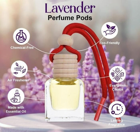 JS Enterprise™ Hanging Car Perfume Pods Diffuser Scent (Assorted Perfume)