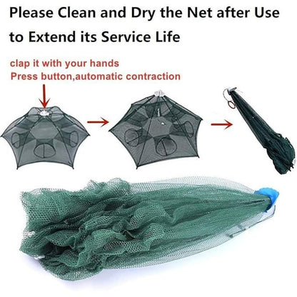 JS Enterprise™ Portable Folding Fishing Net