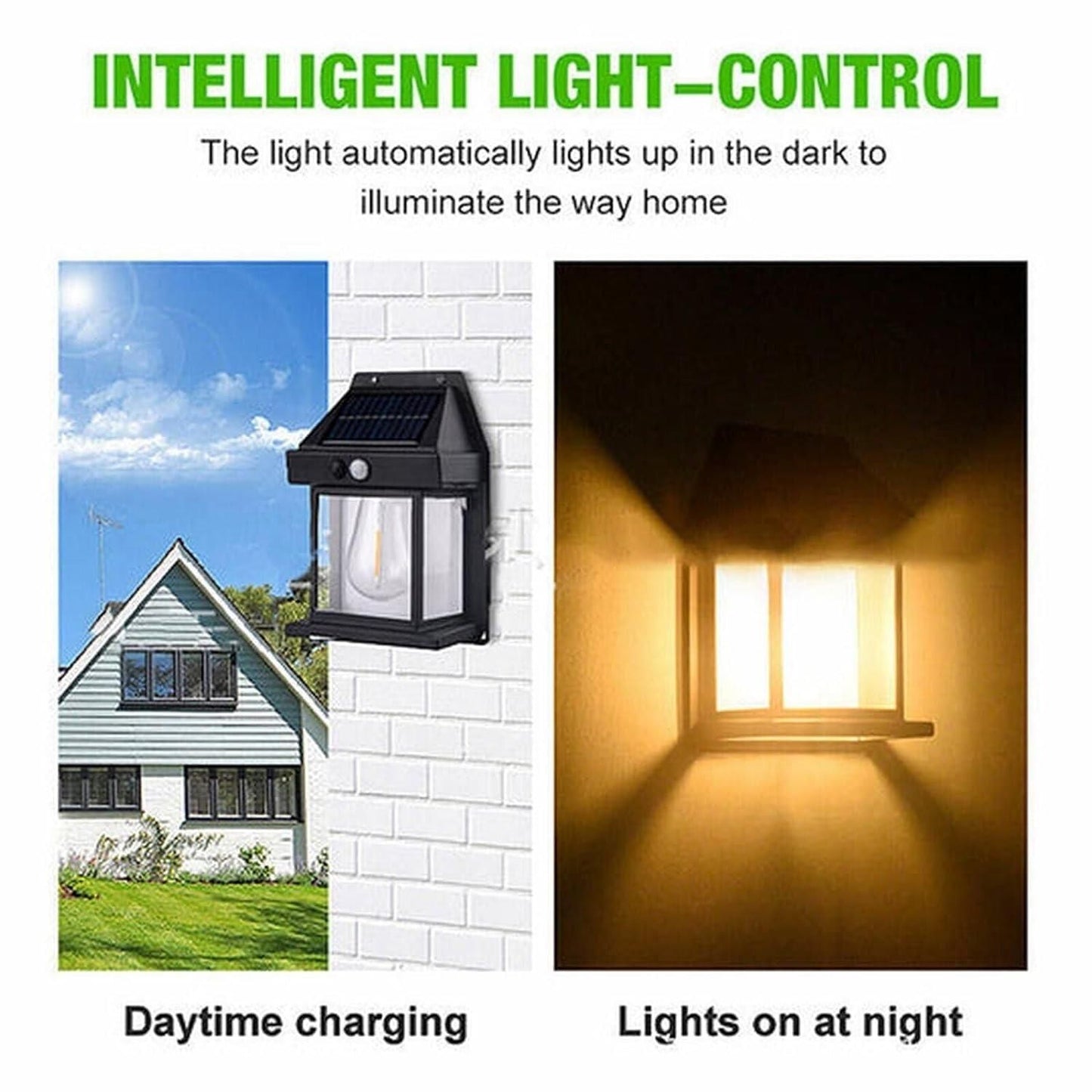 JS Enterprise™ Solar Light Outdoor Wall Light