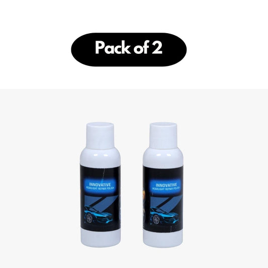 JS Enterprise™ Car Headlight Repair Fluid, Scratch Remover Pack of 2