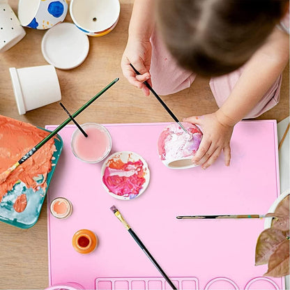JS Enterprise™ Silicone Craft Mat for Painting Play Doh and Clay for Kids